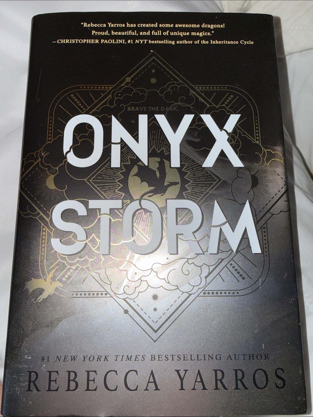 Onyx Storm Hardcover Book - Black Cover
